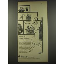 1956 Droste Chocolates Advertisement - Memo to Easter Rabbits