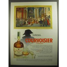 1956 Courvoisier Cognac Ad - The brandy of Napoleon