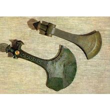 Prehistoric Stone Bronze Age Ceremonial Hache Axe Postcard