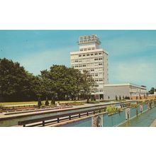 Water Gardens Town Hall Harlow 1970s Rare Postcard