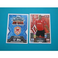 54. Frazier Campbell - Cardiff City - Match Attax 2013/14 Football Card EF1