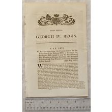 1822 Act of Parliament: Exchquer Bills £5% paying off persons who dissented £4%