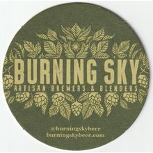 BEER MAT - BURNING SKY ARTISAN BREWERS (FIRLE) - (Cat 001) - (2017)