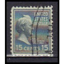 Used 820 15c James Buchanan Almost Very Fine KA5650