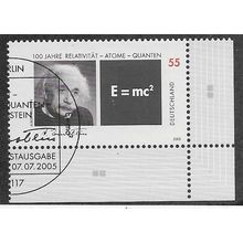 GER 2005 55c 'EINSTEIN' (CORNER MARGIN) FINE USED (EBID53-988)