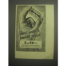 1948 Eclipse Razor Blade Ad - Start with a smooth finish