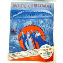 Irving Berlin White Christmas 1942 Sheet Music Bing Crosby (K10H)