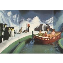 Around The World In Eighty Days Alton Towers Penguin Postcard