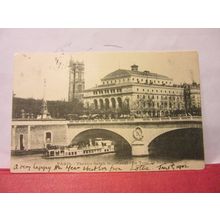 THEATRE SARAH BERNHARDT , PARIS, FRANCE used antique postcard 1902 pm /