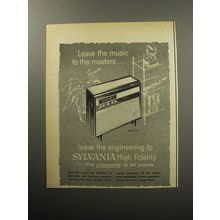 1957 Sylvania Model 4702 Radio Ad - leave the engineering to Sylvania