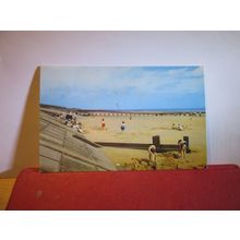 THE BEACH, SUTTON-ON-SEA, LINCOLNSHRE used postcard 1970 postmark =