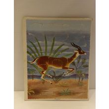 Playskool Golden Press Gazelle Vintage Puzzle 8" x 9 7/8"