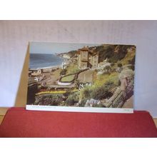 LOOKING WEST, VENTNOR, Isle of Wight used vintage postcard by Jarrold 1955 pm =