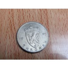 Norway 1985 5 Kroner Coin