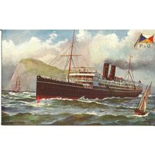 P&O SS MACEDONIA Tuck Oilette Postcard (9112)