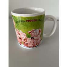 DAVID CORBRIDGE LET'S ALL PIGGIN' PARTY MUG (1996)