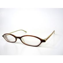 Nine West 302 CFU5 Slim Oval Eyeglasses Frames Brown Tortoise Wood Grain Brown