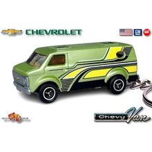 RARE KEY CHAIN RING GREEN CHEVY HIPPIE VAN G10/G20 CUSTOM