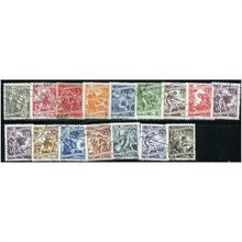 1950/1955 16 different values - #51 fine used (o)/cancelled