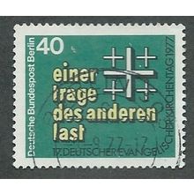 BERLIN - 1977 50pf '17TH EVANGICAL CHURCHES DAY ' FINE USED (EBID42-357)