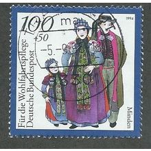 GER 1994 100pf+ 50 'NATIONAL COSTUMES- MINDEN' FINE USED (EBID47-593)