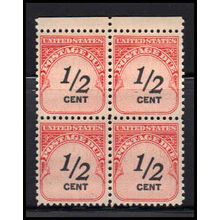 J88 1/2c Postage Due Fine MNH Blk/4 O7083