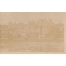 Welburn Hall near Kirbymoorside Antique Real Photo Postcard