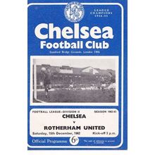 CHELSEA v ROTHERHAM UNITED LEAGUE DIVISION 2 1962/63