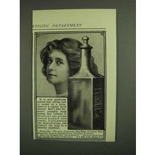 1907 Hall's Hair Renewer Ad - Germ Disease