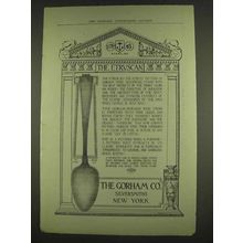 1913 Gorham Etruscan Tea Spoon Ad