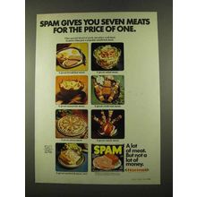 1975 Hormel SPAM Ad - Seven Meats for Price of One