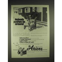 1977 Ariens Sub-compact Sno-Thro Ad - Nobody Pushes Us
