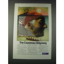 1977 ARCO Oil Ad - The Cousteau Odyssey