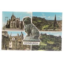 EDINBURGH, Scotland used vintage postcard multiview /