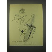 1949 Martini Vermouth Ad - this is It!