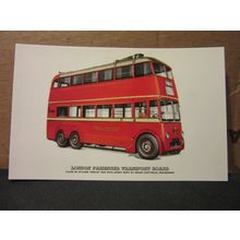 LONDON PASSENGER TRANSPORT BOARD. . card no 55 TRAMCYCLOPEDIA set LEYLAND BUS #
