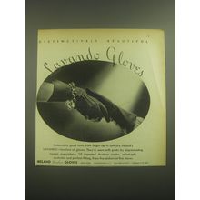 1945 Lavando Gloves Ad - Distinctively Beautiful