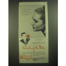 1945 Charles of the Ritz Face Powder Ad - This Xmas I'd like different