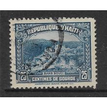 HAITI 1933 25c BLUE PALACE OF SANS SOUCI SG 321 FINE USED