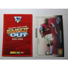 Jlloyd Samuel - Aston Villa Shoot Out 2005 2006 Magic Box Football Card (EF1)