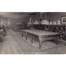 Billiard Room Peel House Military Hospital London Old Postcard