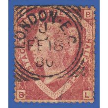 GB QV 1870 1.5d LAKE RED PLATE 1 PL SG52 GU