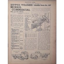 MORRIS Forward & Normal Control models 1950-53 MOTOR TRADER Service Data No.207