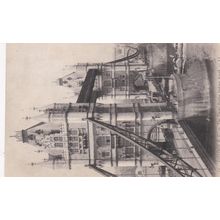 EC917 LONDON -TOWER BRIDGE LOOKING NORTH . LL PRINTED POSTCARD