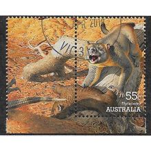 AUS 2008 55c 'MEGAFAUNA- THYLACOLEO' (EX M/S) FINE USED (EBID54-675)