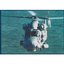 Fly A Kaman Military Seasprite Navy Ship Radar Helicopter Advertising Postcard