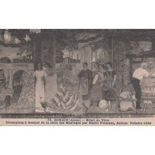 Bohain Hotel De Ville Marriage Decorations Mural Antique Wedding French Postcard