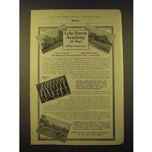 1918 Lake Forest Academy for Boys Ad - College Preparatory