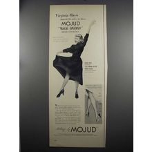 1952 Mojud Magic Motion Stockings Ad - Virginia Mayo