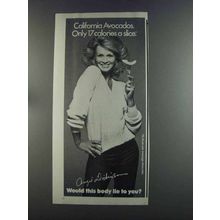 1982 California Avocados Ad - Angie Dickinson